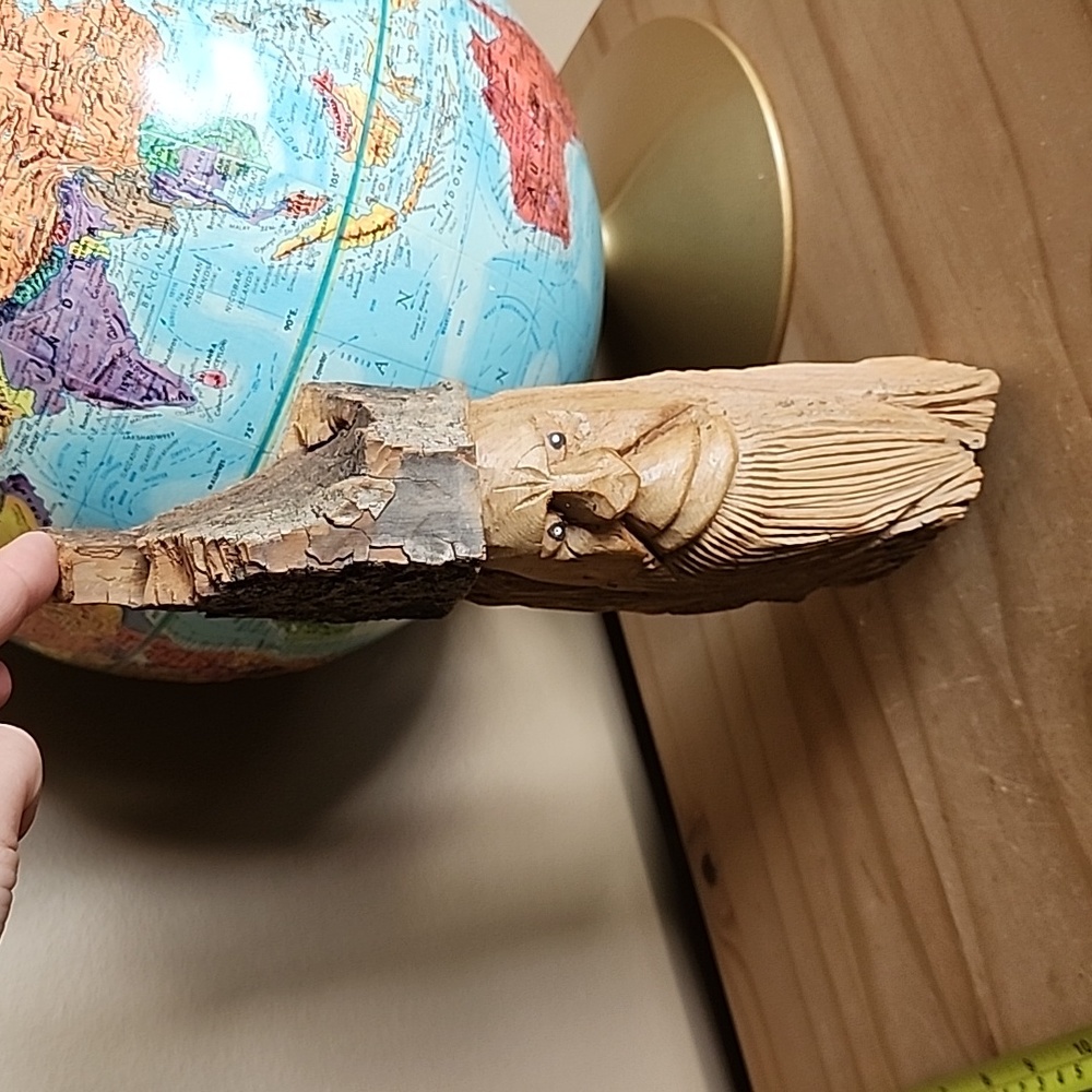 Vintage handcarved wood spirit